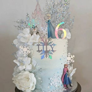 Frozen Themed Cake Topper • Castle Cake Topper • Frozen Cake Topper • Frozen Castle • Frozen Birthday Cake Topper •