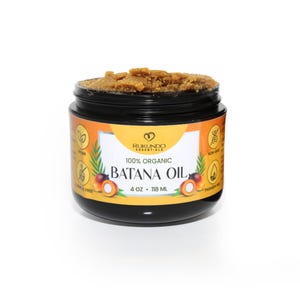 Batana Oil 100% Pure and Unrefined – Organic Natural Hair Oil for Hydration & Shine, Sustainably Sourced in Honduras, Packed in the USA
