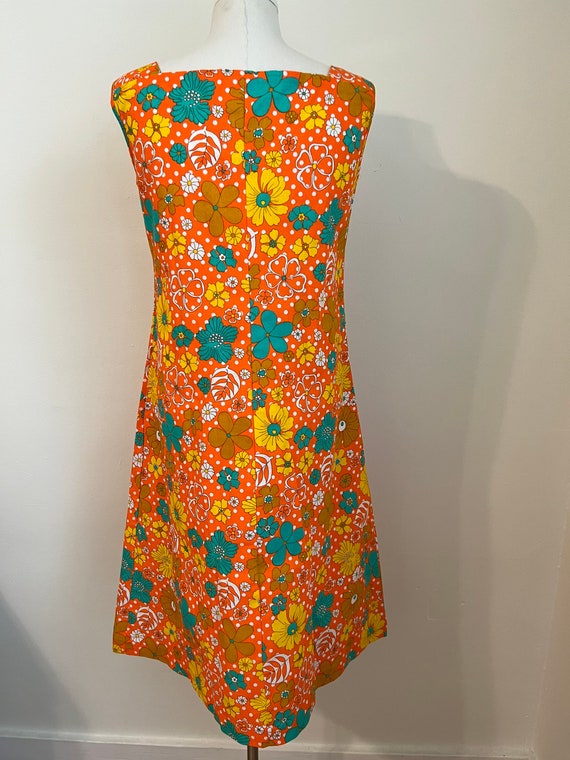 80s Size S/M Vintage Apron Dress - image 4