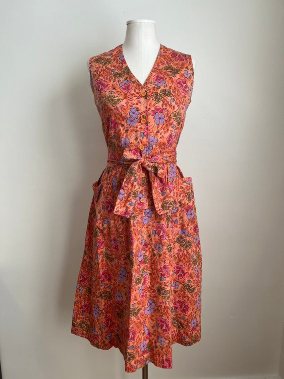 70s Size S/M Vintage Floral Summer dress - image 2