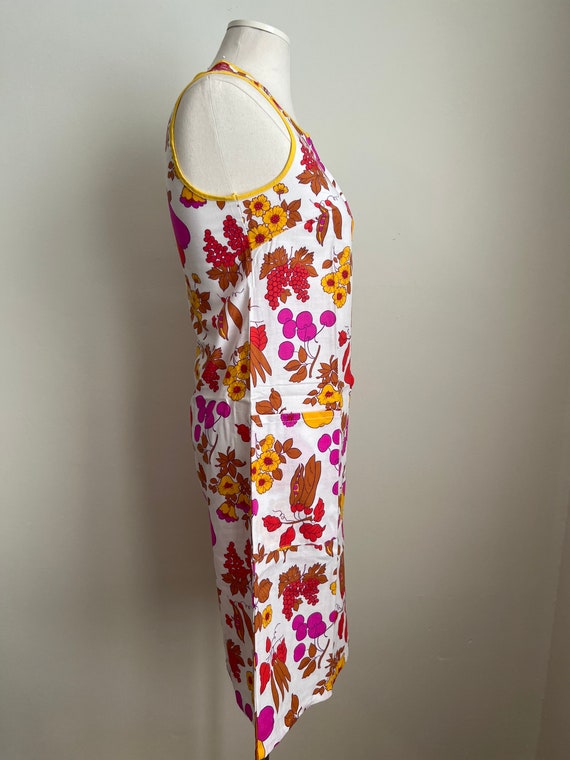 60s/70s Size S Vintage Floral Dress - image 7