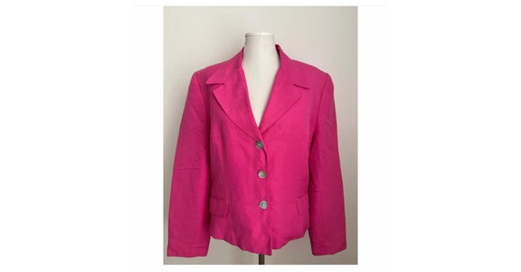 M 90s Vintage Pink Blazer - image 1