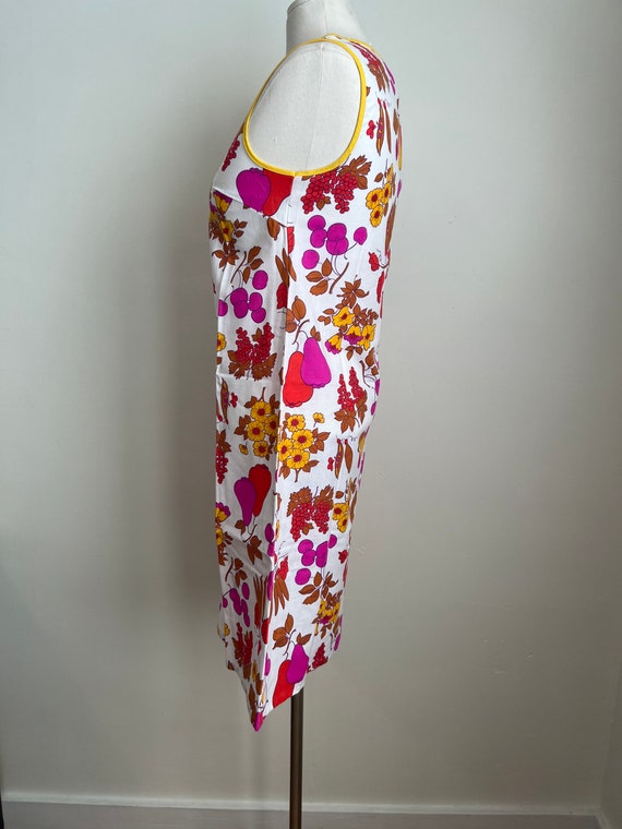 60s/70s Size S Vintage Floral Dress - image 4