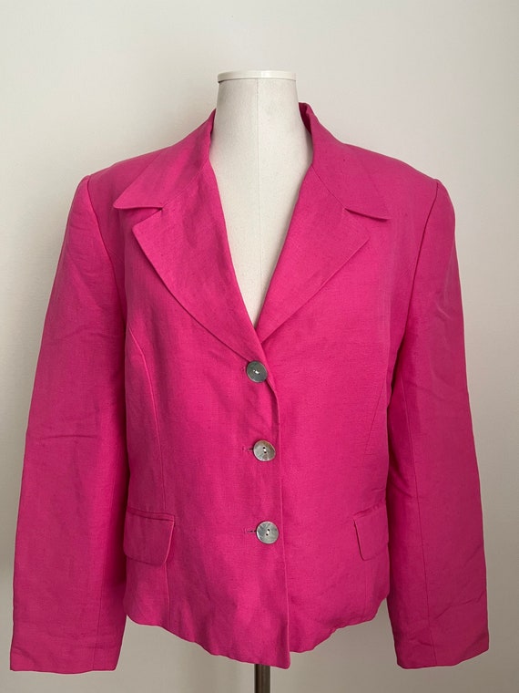 M 90s Vintage Pink Blazer - image 2