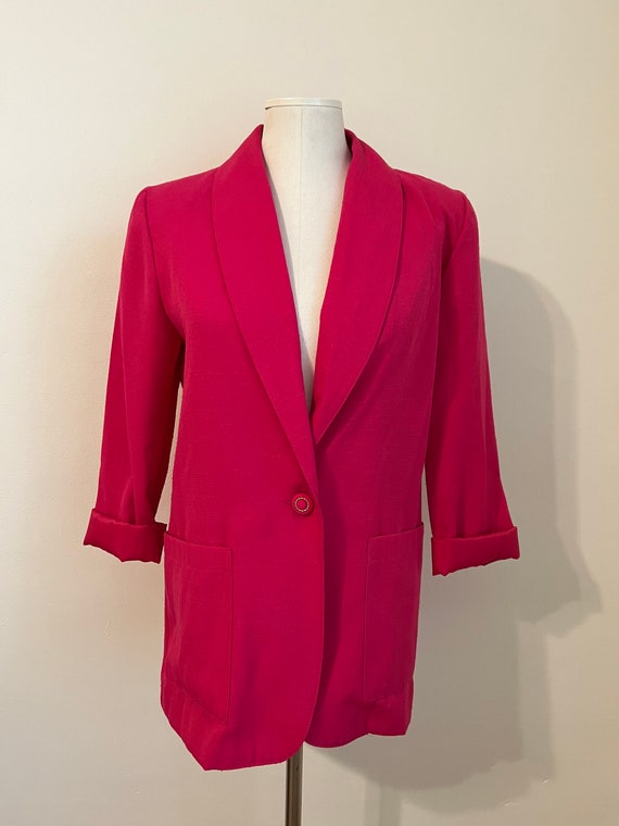 80s/90s Pink Blazer - image 1