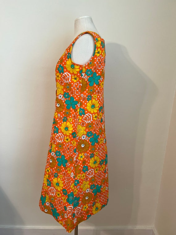 80s Size S/M Vintage Apron Dress - image 8