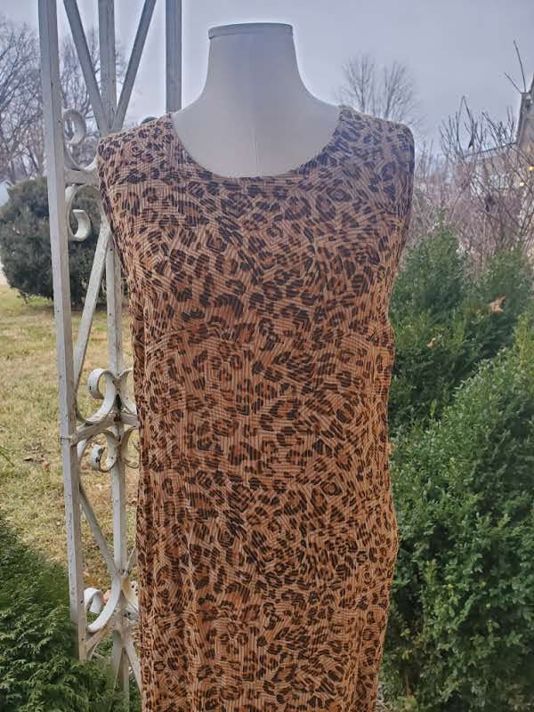 Size SMALL 4/6 Late 80s Early 90s Leopard Cheetah Print Maxi - Etsy