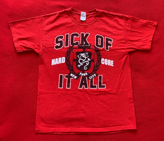 Sick of It All Rare New Vintage Built to Last Men's Size L 1997