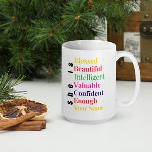 Personalized Christian Coffee Mug: Inspirational Faith Gift