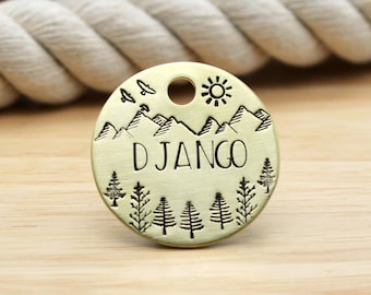 Pet ID Tag - Custom - Dog Tag - Pet Name Tag - Hand Stamped Dog Tag - Personalized pet ID - Pet Name Tag - Customized Dog Tag - Dog collar