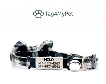 Cat Collar Breakaway Personalize - Cat Tag