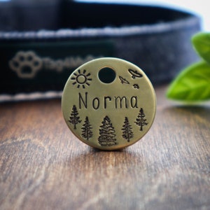 Custom Pet ID Tag for Dogs and Cats - Personalized with your pet&#39;s name on it
