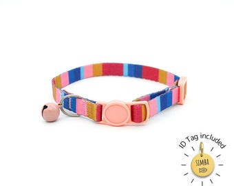 Personalized Cat Collar with ID Tag - Minimalist Designs