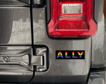 refrigerators or to Show Your Equality Rights as an Ally Gift 2-Pack Magnets for Gay Pride Magnetic Stickers. Large 5 inch Rainbow Flag for car Bumpers fridges Use for Lesbian Marriages