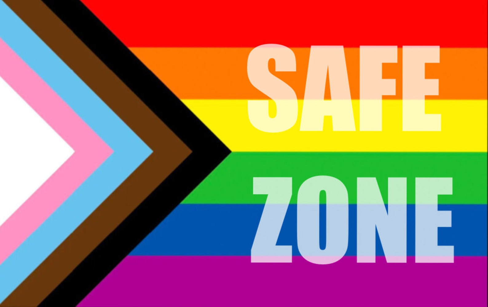 LGBTQ Safe Zone Static Cling Windows Mirrors Cars Store Etsy