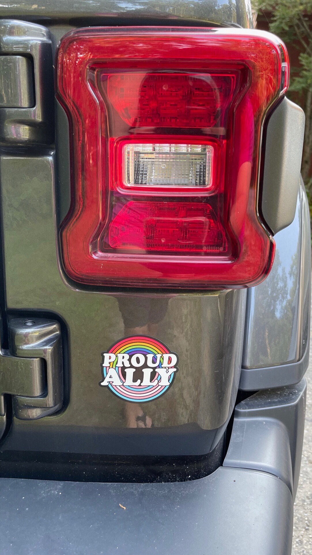 Proud LGBTQ+ Ally Magnet - Fridge, Car! Thin, Round 3" x 3"…