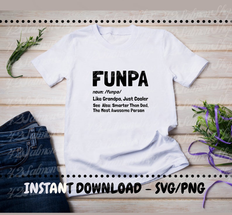 Download Funpa SVG PNG Funny Father Definition Svg Digital Download | Etsy