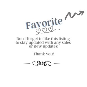Puede incluir: Gr&aacute;fico de texto con la palabra "Favorite" en texto azul con tres corazones y una flecha hacia arriba. El texto debajo dice "&iexcl;No olvides darle me gusta a esta publicaci&oacute;n para mantenerte actualizado con cualquier venta o nueva actualizaci&oacute;n! &iexcl;Gracias!"