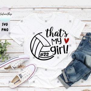 Volleybal SVG PNG, That's My Girl SVG, Game Day SVG, volleybal moeder SVG, Cheer Mom SVG, digitaal direct downloadbestand voor Cricut