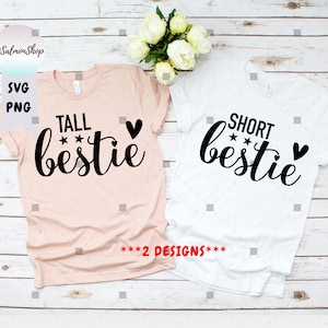 Bestie SVG PNG, korte bestie svg, lange bestie svg, grappige LGBTQ beste vriend svg, Girls Trip 2025 svg, digitale download gesneden bestand voor cricut