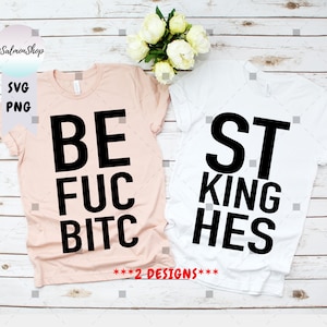 Best Fucking Bitches SVG PNG, Best Friend Forever SVG, BFF Matching Bestie shirt SVG, set van 2, digitale download gesneden bestand voor cricut
