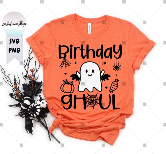 Birthday Ghoul SVG PNG, Halloween Birthday Crew svg, Ghost Girls Birthday Party svg, Spooky BDay, Digital Instant Download File for Cricut