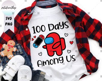 100 Days of School Gamer SVG PNG, Funny Video Game For Boy Girl Kindergarten 1st 2nd 3rd Grader Love, Digital Instant Download File Cricut