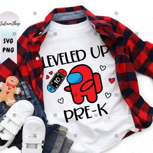 Level Up To Preschool SVG PNG, Funny Pre-K svg, Boys Girls Graduation svg, School Video Game svg, Digital Instant Download File for Cricut