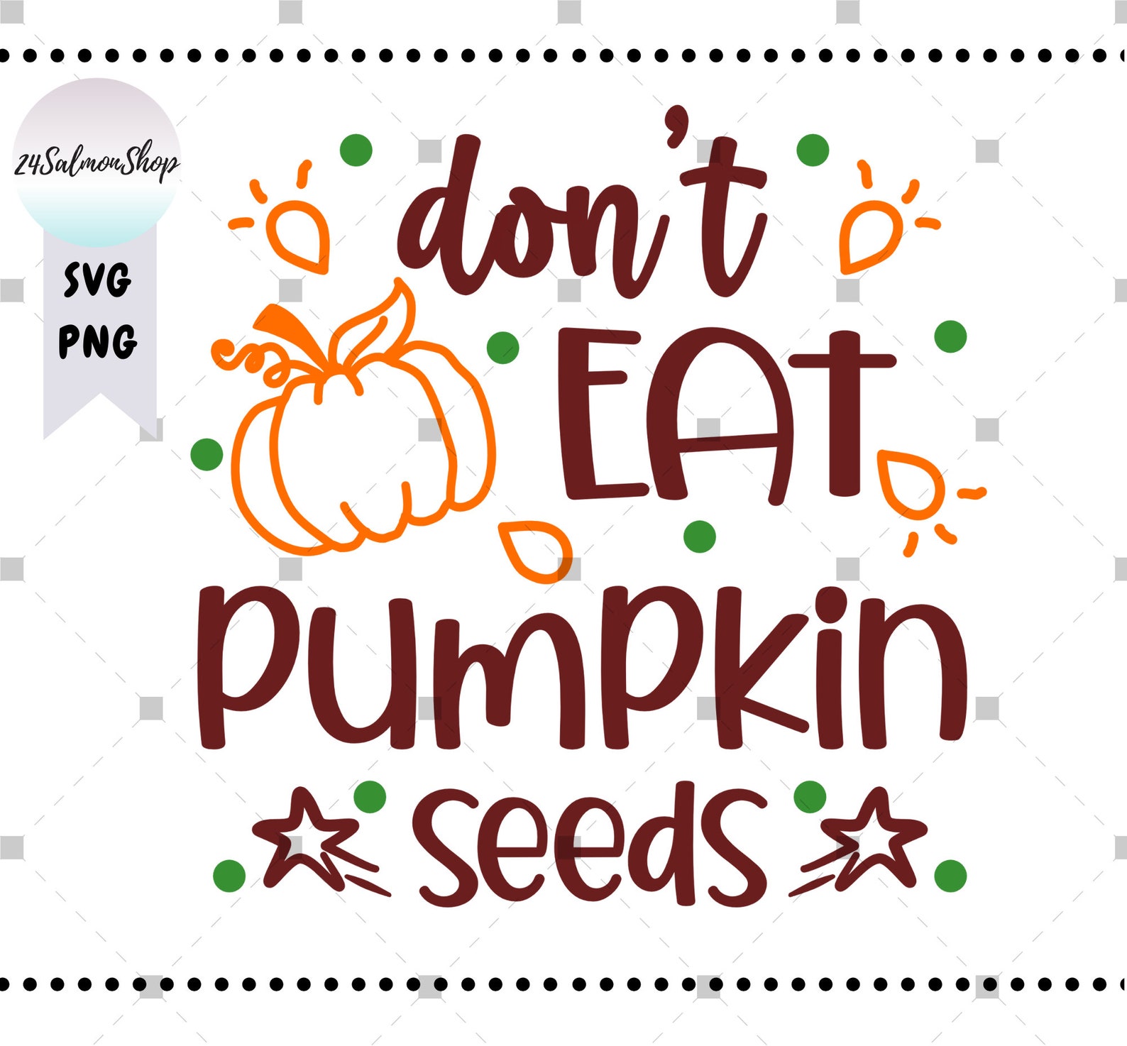 Don't Eat Pumpkin Seeds SVG PNG Pregnancy Announcement Etsy
