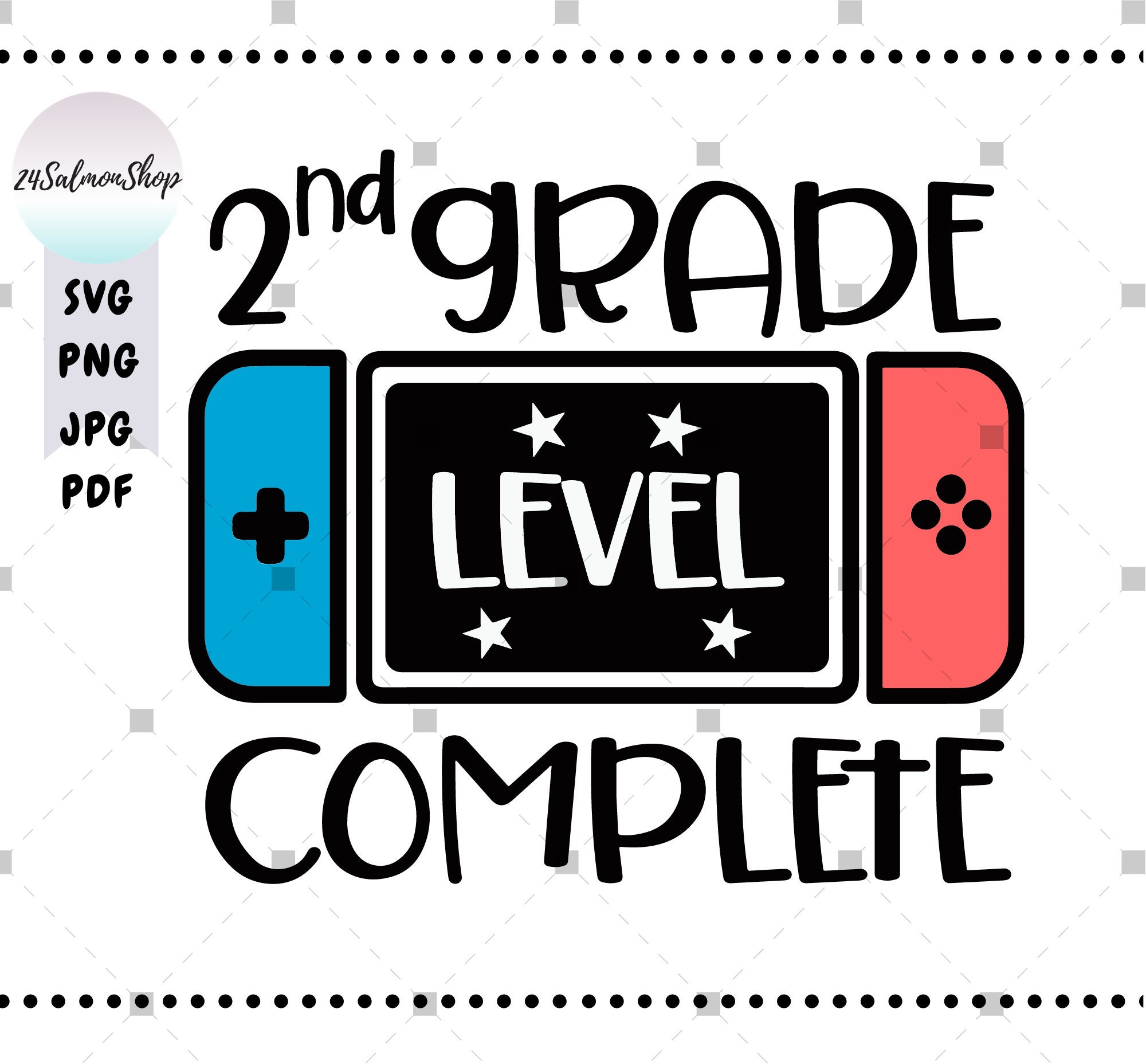 Grade 2 Vector Second Grade Level Complete SVG PNG Jpeg Pdf, 2nd Grade Graduation ...