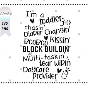 Kindergarten-Lehrer SVG, Kita-Lehrer SVG, lustige Kinder geschnitten Datei, digitale Downloaddatei für Cricut