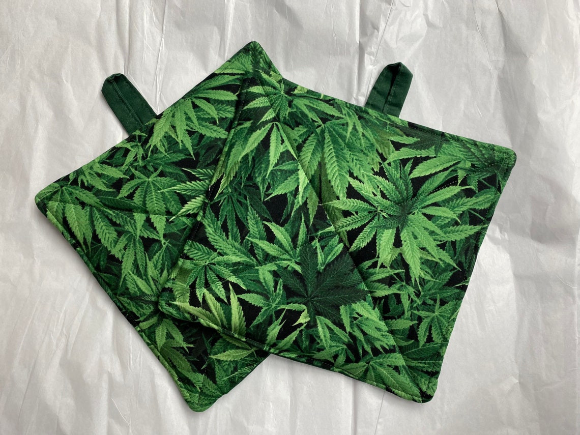 Pot Holder Pot Holder Set Marijuana Pot Holder Etsy