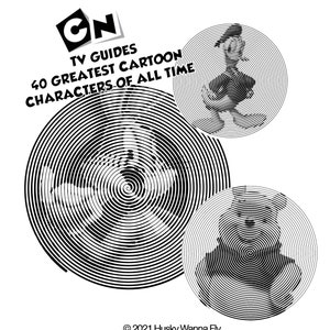 TV Guides 40 greatest cartoon characters of all time spiral coloring pages