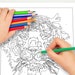 Colorful Tiger Paint by Number Printable Coloring Page, Printable Color ...