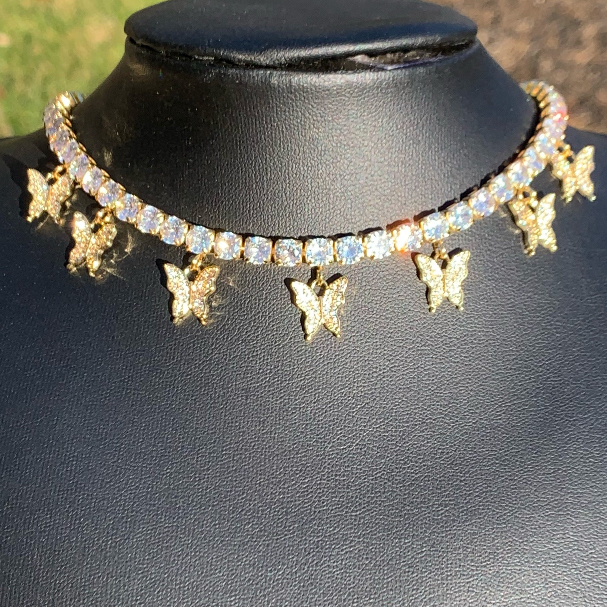 Butterfly Tennis Choker Butterfly Chain 