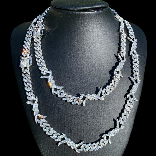 Iced Cuban Link Chain Bracelet Iced Out 
