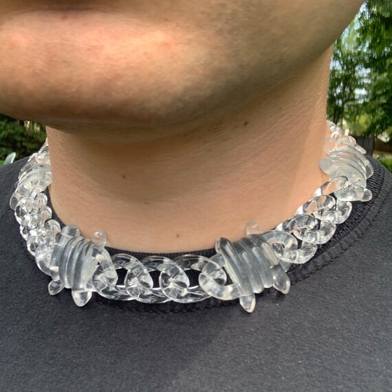 Cuban Link Chain Barbed Wire Necklace 