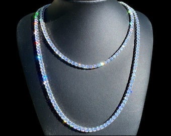 Tennis Chain 4mm 722 Mens Necklace 