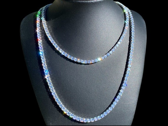Tennis Chain 4mm 722 Mens Necklace 