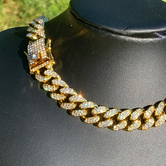 Cuban Link Chain Necklace Gold 14mm - Etsy