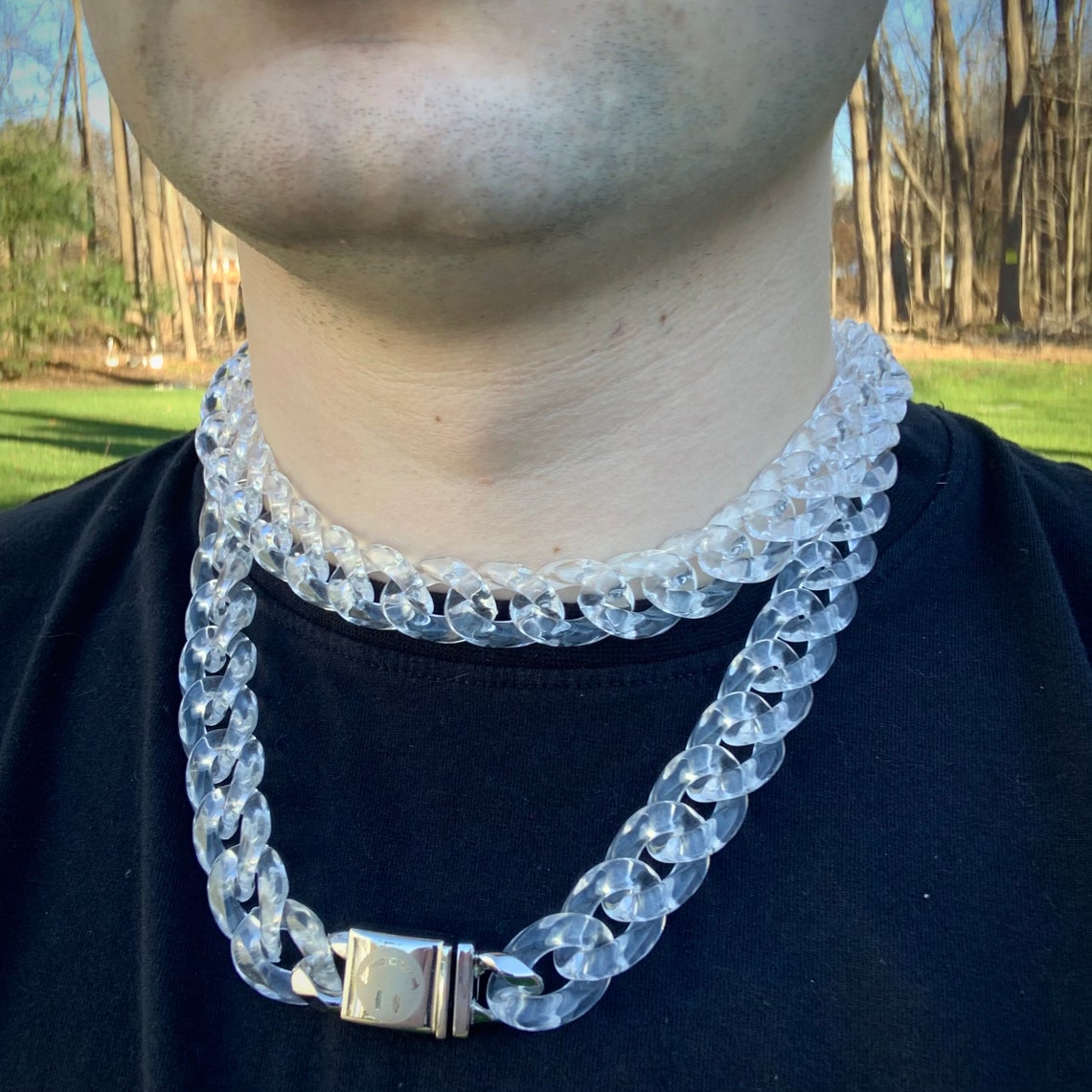 saint laurent cuban link necklace