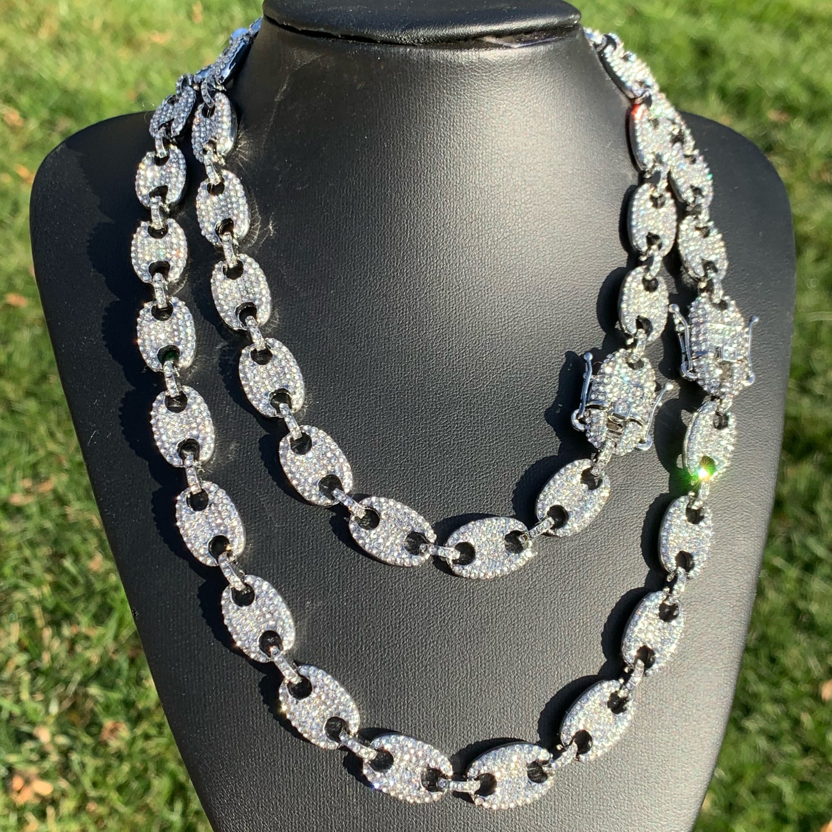 Mariner Chain, Mariner Link Chain, Puffy Chain, Diamond Choker