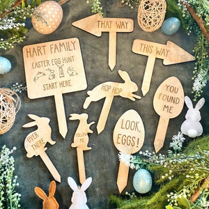 Easter Egg Hunt Kit | Easter Decorations | Personalised Easter Signs