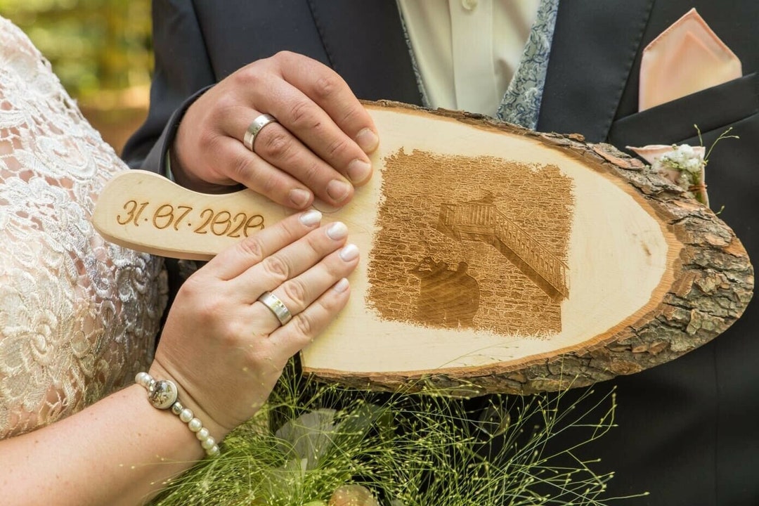 Kürbis Schneidebrett Aus Holz - Halloween Servierbrett Mit Griff