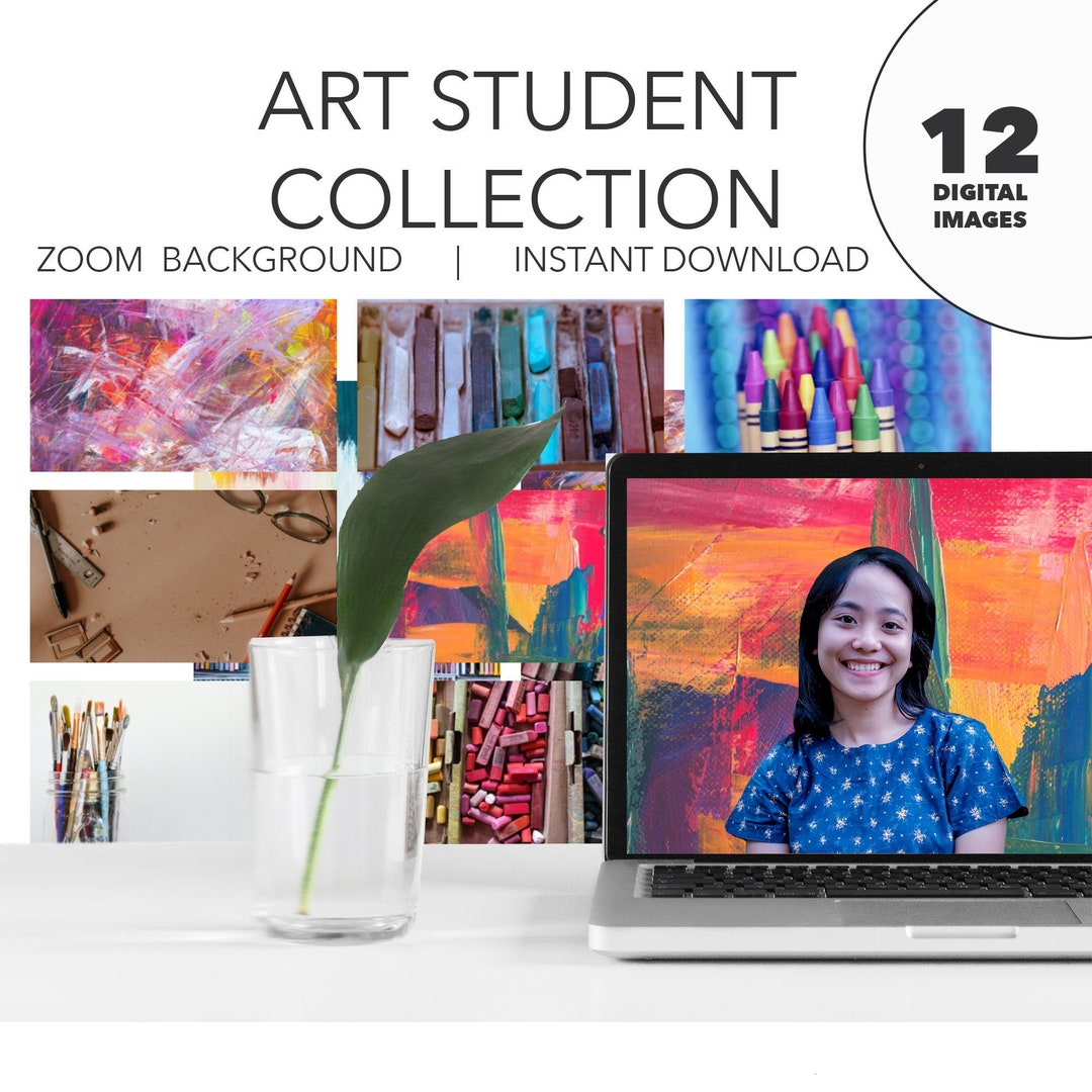 Zoom Background Art Student Collection Student Classroom Etsy