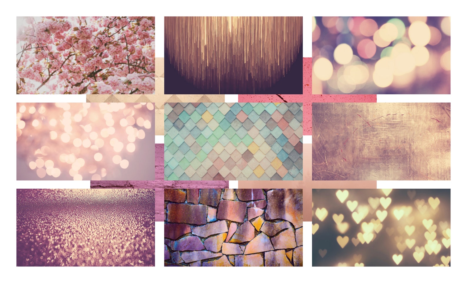 Zoom Background, Rose Gold Collection, Student Classroom, Online
