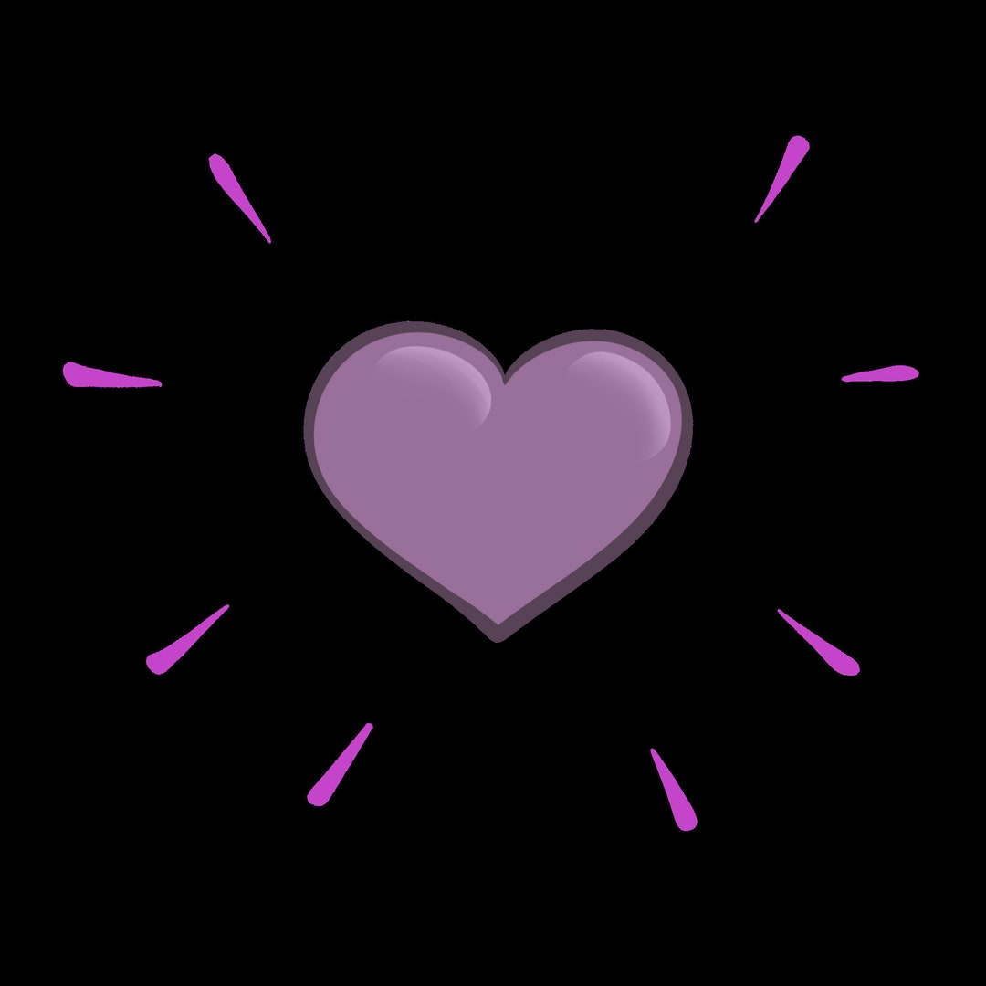 Purple Heart Sticker Gif Etsy