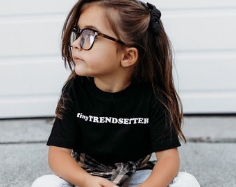 Tiny Trendsetter, baby shirts quotes, baby outfit for girls, baby shower gift, newborn boy gift, toddler tshirt boy, kids shirts girls