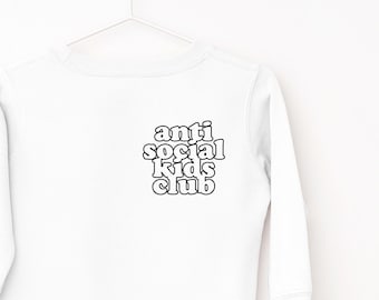 Anti Social Kids Club, Cool hoodie for kids, Anti Social Moms club, Cool kids shirt, kids sweatshirt