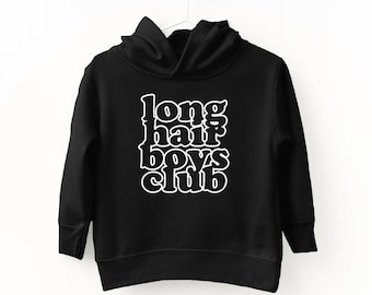 Long hair Boys Club, Cool hoodie for toddlers, Anti Social Moms club, Cool kids shirt, toddler gift 2 year old, kids sweatshirt